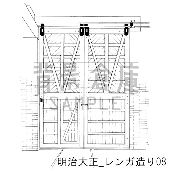 明治大正_レンガ造り08_トーン