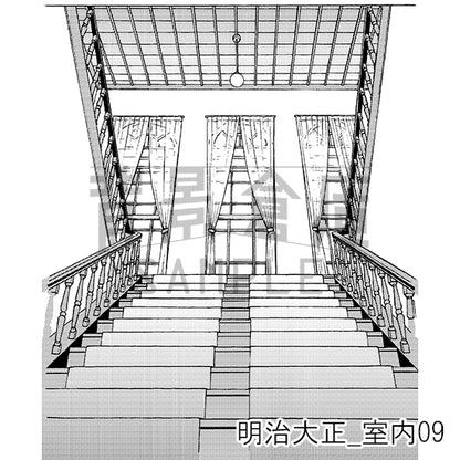明治大正_背景素材集7（室内）_トーン