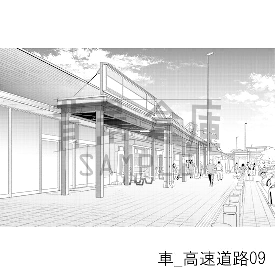車_高速道路09_トーン