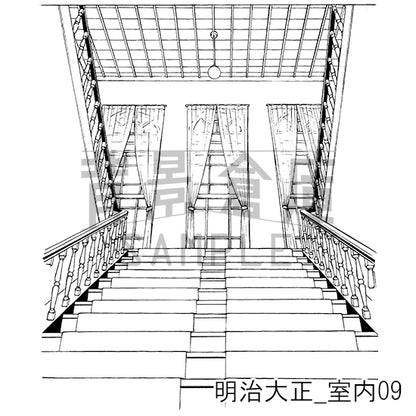 明治大正_背景素材集7（室内）_トーン