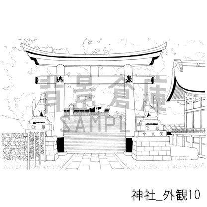 神社_外観10_トーン