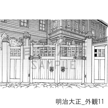 明治大正_背景素材集5（外観）_トーン