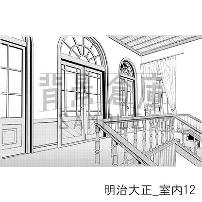 明治大正_背景素材集7（室内）_トーン