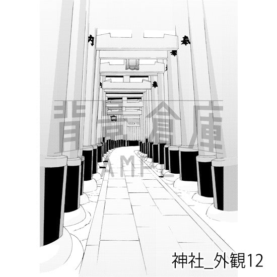 神社_外観12_トーン