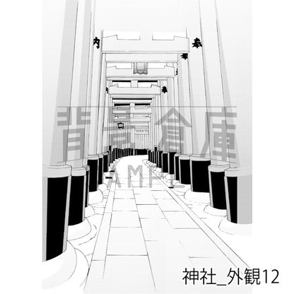 神社_外観12_トーン