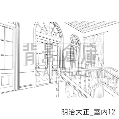 明治大正_背景素材集7（室内）_トーン