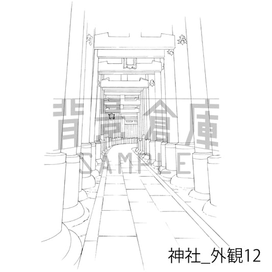 神社_外観12_トーン