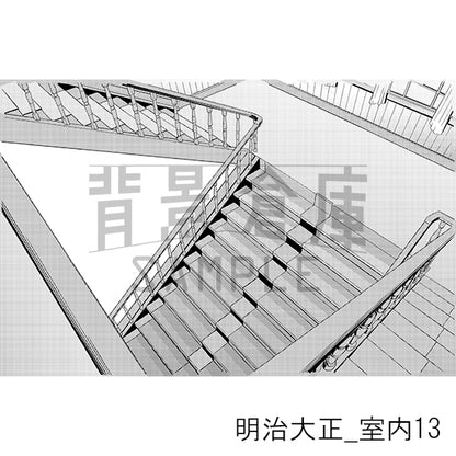 明治大正_背景素材集7（室内）_トーン