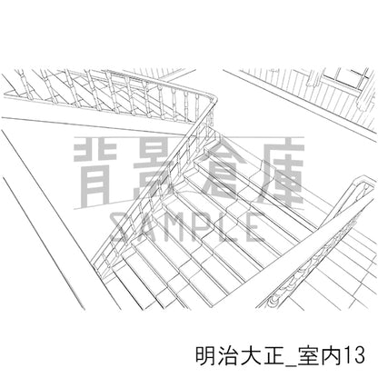 明治大正_背景素材集7（室内）_トーン