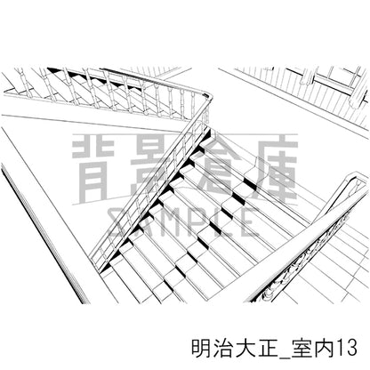 明治大正_背景素材集7（室内）_トーン