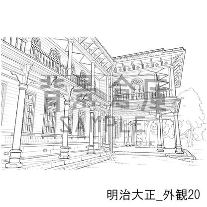 明治大正の背景集_セット6（外観）