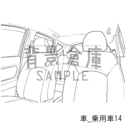 車の背景集_セット2（乗用車）