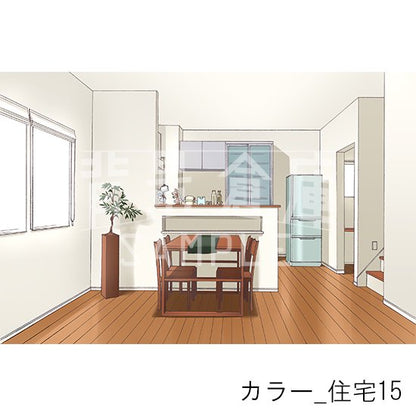 カラー背景集_セット21（住宅）