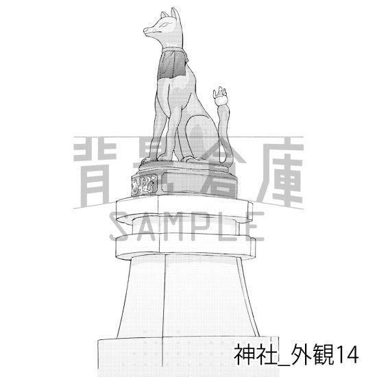 神社_外観14_トーン