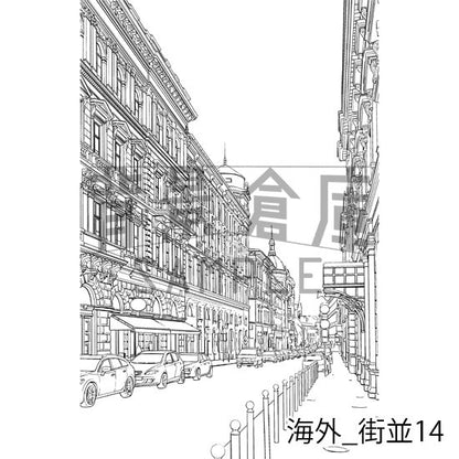 海外の背景集_セット2（街並）