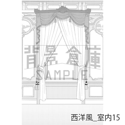 西洋風_室内15_トーン