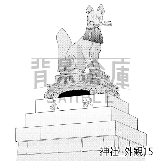 神社_外観15_トーン