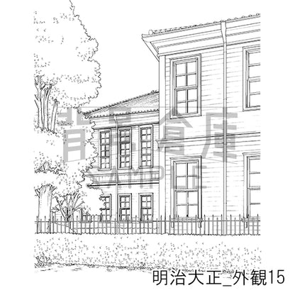 明治大正_背景素材集5（外観）_トーン