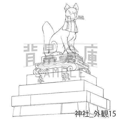 神社_外観15_トーン