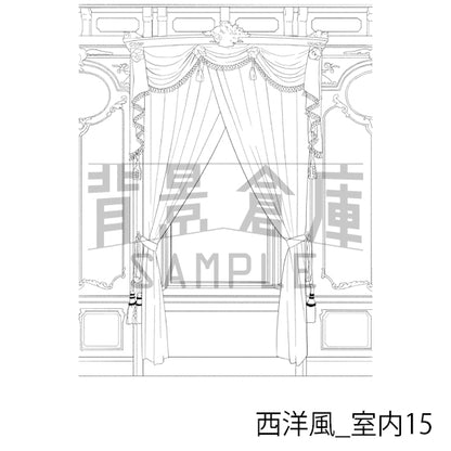 西洋風_室内15_トーン
