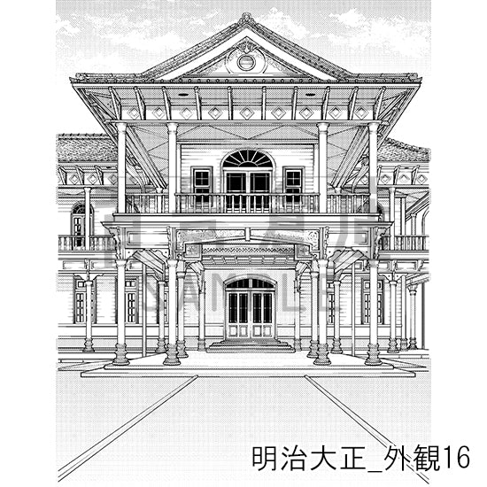 明治大正_背景素材集6（外観）_トーン