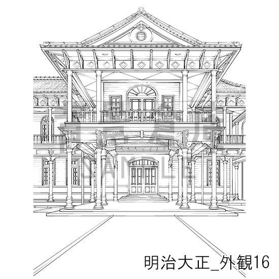 明治大正_背景素材集6（外観）_トーン