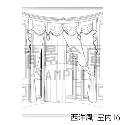 西洋風_室内16_トーン