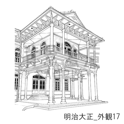明治大正_背景素材集6（外観）_トーン