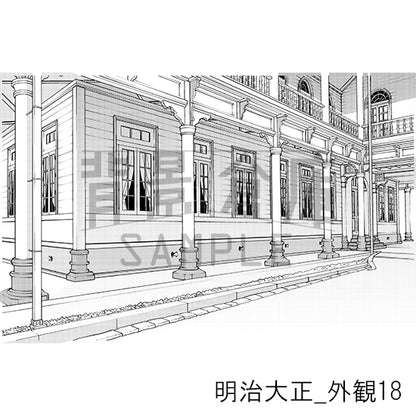 明治大正_背景素材集6（外観）_トーン