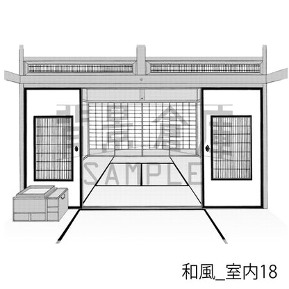 和風_室内18_トーン
