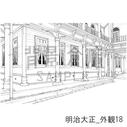 明治大正_背景素材集6（外観）_トーン