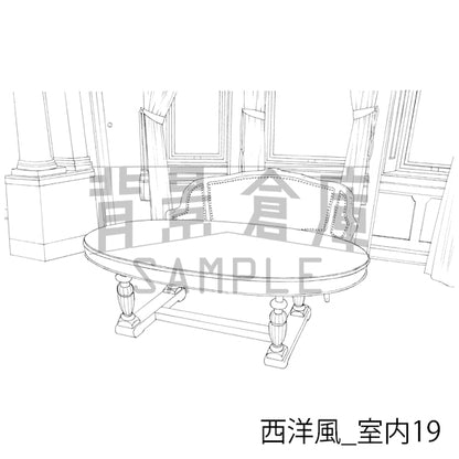 西洋風_室内19_トーン