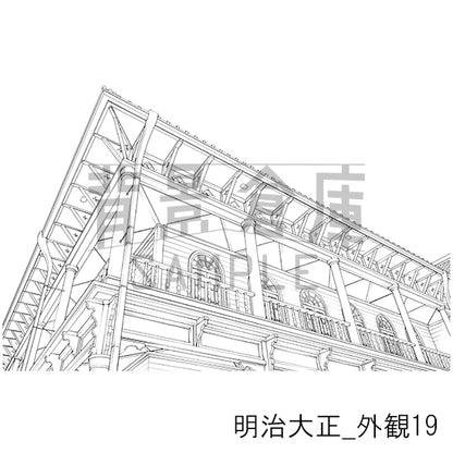 明治大正_背景素材集6（外観）_トーン