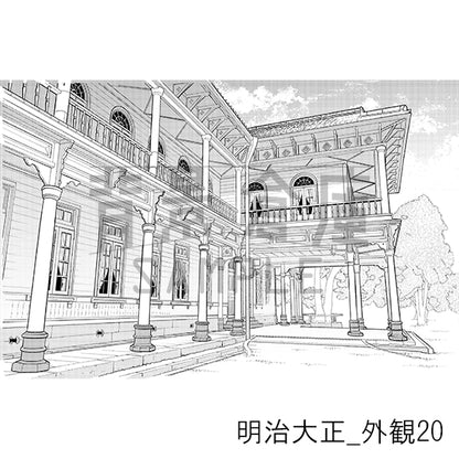 明治大正_背景素材集6（外観）_トーン
