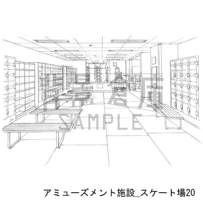 アミューズメント施設_スケート場20_トーン