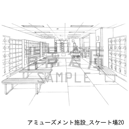アミューズメント施設_スケート場20_トーン