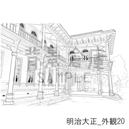 明治大正_背景素材集6（外観）_トーン