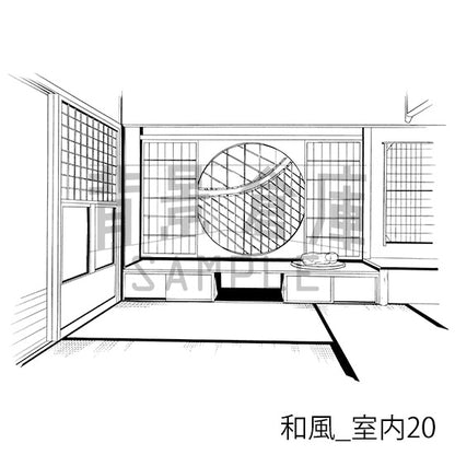 和風_室内20_トーン