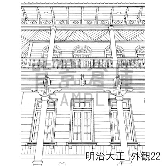 明治大正_背景素材集6（外観）_トーン