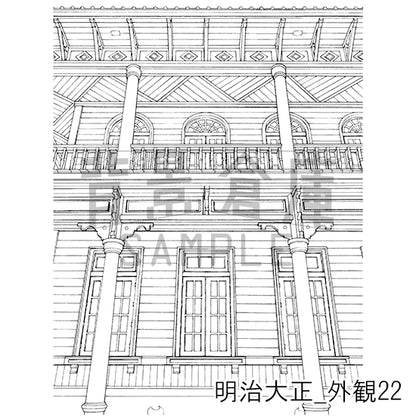 明治大正_背景素材集6（外観）_トーン