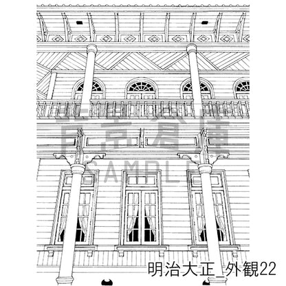 明治大正_背景素材集6（外観）_トーン