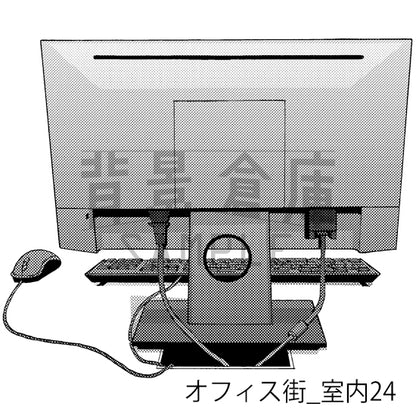 オフィス街_室内24_トーン