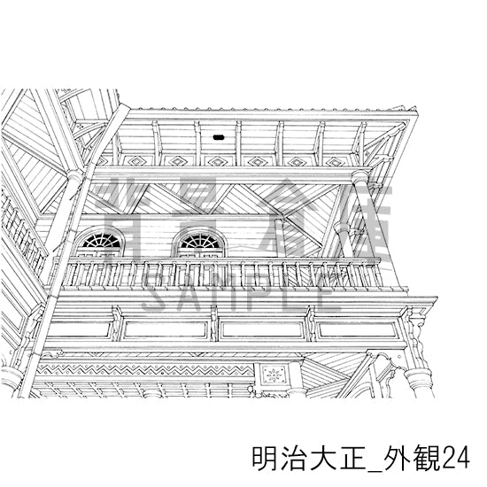 明治大正_背景素材集6（外観）_トーン