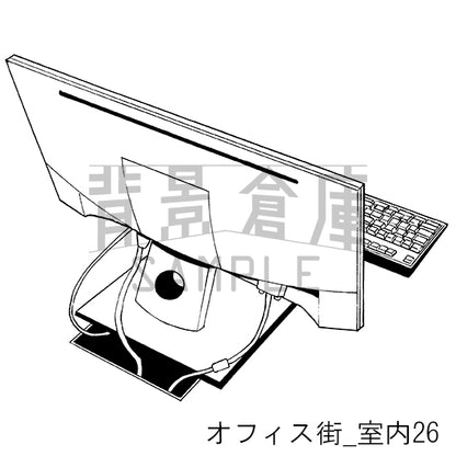 オフィス街_室内26_トーン