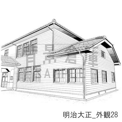 明治大正_背景素材集8（外観）_トーン