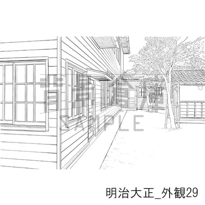 明治大正_背景素材集8（外観）_トーン