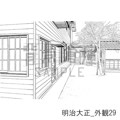 明治大正_背景素材集8（外観）_トーン