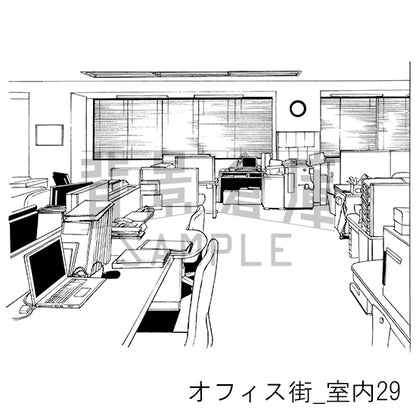 オフィス街_室内29_トーン