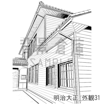 明治大正_背景素材集8（外観）_トーン