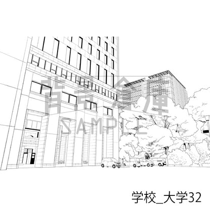 学校_大学32_トーン
